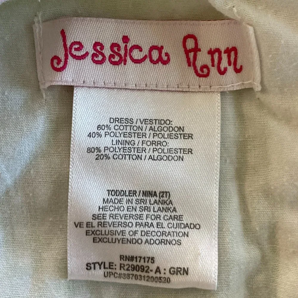 Girls Dresses Size 2T Lot of 2 EUC Green Pink Red White